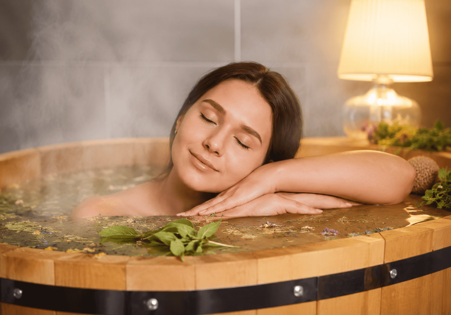 Herbal steam bath treatment